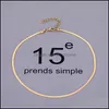 Chokers & Pendants Jewelrychokers Punk Necklaces For Women Sequins Simple Flat Blade Snake Collar Necklace Gold Color Fashion Jewelry Drop D