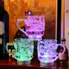 Colorful Luminous Lighting Wine Glass Mug Glowing Water Liquid Induction Flash Cup for Party Wedding Decoration