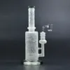 10 "Hookahs Glass Bong Dab Rig 14mm Quartz Banger Percolador Tubulação de Água Reciclador Bubbler Plataformas De Petróleo Fumar Tubos Bongs