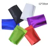 12*20cm 100pcs Multi Colors Zip Lock Stand Mylar Foil Packaging Bags Matte Dry Flower Packing Bag Customer's Logo can be on it