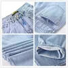 Våren höst mode bomull denim jeans kvinnor hög midja blå retro harem tvättad kontor dam avslappnad kvinnlig K344 210922