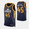 Mens Basquetebol Mitchell 45 Conley 10 Stockton 12 Malone 32 Logotipo do bordado Costurado jerseys de alta qualidade Fábrica por atacado tamanho S-XXL