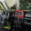 ABS Dashboard GPS Navigatiekader voor Suzuki Jimny 19+ Rode 1 stks