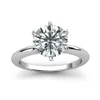 Klassieke 14K wit goud 1CT 2CT 3CT MOISSANITE DIAMANTE Sieraden Trendy Bruiloft Engagemen Anniversary Ring