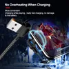 Fast Charging Cables 1m 2m LED USB Data Charger Cable Micro Type C Cord for iPhone Samsung Xiaomi mobile phones
