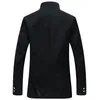 Мужские костюмы, пиджаки 2021, мужская черная тонкая куртка-туника, однобортный пиджак, японская школьная форма, пальто для колледжа334G
