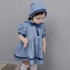 Baby Boutique Kläder Spansk Flicka Sommar Navy Bomull Frocks Spädbarn 1st Födelsedag Tunika Toddler Vintage Set 210615