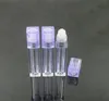 6.5 ML carré brillant à lèvres huile rouleau sur bouteille rechargeable maquillage conteneur Tube flacons brillant à lèvres bouteilles réutilisable SN5472