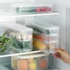 Storage Bottles & Jars Rectangle Bins Refrigerator Box Food Containers With Lid For Kitchen Fridge Cabinet Desk Organizer