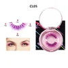 1pair 3D Colorful Mink Eyelashes With Mirror Box Thick Soft Wispies False Eyelash Extension Halloween Party Beauty Makeup Lashes