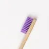 Stijlvolle eenvoudige handige platte multi-color tandenborstel voor volwassenen Homestay Hotel levert bamboe houtskool zacht haar XG0032