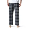 Spring Plaid Flannel Pant For Men Soft Cotton Mens Joggers Casual Pants 210715