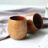 Gobelets à vin rouge et champagne Tasse en bois créative en bois massif anti-brûlure Tasse à café maison DrinkwareT2I52034