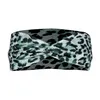 Purple Brown Leopard Cross Tie pannband Sport Yoga Stretch Wrap Hairband Hoops Fashion for Women Will och Sandy