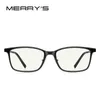 MERRYS DESIGN Männer Anti Blue Ray Lichtblockierende UV400-Brille für Computer Aluminiumbeine S2504FLG