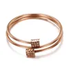 Trendy Stainless Steel Snake Bone Elasticity Open Cuff Bangles Bracelets For Women Charm Jewelry Gift Bangle