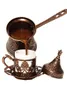 Türkisches Muster Kupfer Casting Coffee Topf Maschine Handgemachte 4 Personen Dekorative Geschenkzubehör Ottomane Hersteller