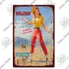 2022 Sexy Girls Vintage Metal Sign Железная картина Плакат для девочек Pin Pin up Girl Tin Tins Living Room Decor Bar Pub Club Man8228232