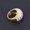 2021 Hoge kwaliteit grote boogring vrouwelijke goud kleur rvs ontwerp cocktail ringen voor vrouwen hiphop party sieraden