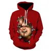 Męskie bluzy bluzy 2021 Est Horror Movie Chucky 3D Drukowane nastolatki Moda Klaun Kapturem Odzież Odzszewa Harajuku Hoodie