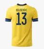 Soccer Jerseys Ibrahimovic Kallstrom Forsberg Adult Homme Adulte + Kit Kit Chemise de football football