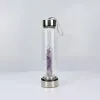 Nuova bottiglia d'acqua in vetro gemma di quarzo naturale Bicchiere da bere diretto Coppa in cristallo 8 stili DHL Fast Shipping AA