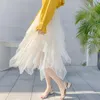 Юбки мода Женщины сцепляют чистую асимметричную юбку с подвижным полом 2022 г.