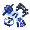 Accessori 6PCS / 5PCS Multi Functional Muscle Yoga Training Rope Addominale Wheel Hand Grip Fitness Jump Exercise Equipment