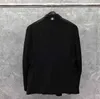 Męskie Garnitury Blazers Marka 2021 Moda Blazer Mężczyźni Odzież Czarny Formalny garnitur Slim Fit Casual Jacket Single Breasted Wool Auturan Winter Co