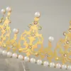 Festa decoração rainha tiara mini coroa headgear bolo de aniversário topper decoração cristal crianças cabelo para casamento chuveiro bebê xb