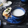 China Coffee and Saucer Set Cafe Espresso Ceramic Milk Bread Afternoon Tea Mugs Cup Birthday Gifts Friends Drinkware