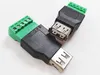 Conectores de computadores de alta qualidade, USB 2.0 Um plugue fêmea para AV Adaptador de conector de terminal AV / 10pcs