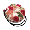 Storage Bags Floral Print Wrist Pin Cushion Wearable Needle Bag Holder Sewing