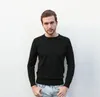 En gros 2021 nouveau best-seller haut de gamme mode décontractée col rond pull polo pour hommes marque 100% pull en coton pull pour hommes