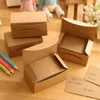 Blanco Kraftpapier Notitie Visitekaartjes Woordenschat Woordkaart Berichtkaarten DIY Gift Tags 100 stuks per doos 122955