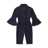 Ins Girls Jumpsuit Kids Designer Kläder Tjejer Romper Fashion Långärmad Byxor Tjejer Kläder Barnkläder A7258 307 K2