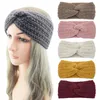 Lana addensata Tenere al caldo Fascia per capelli Accessori per capelli Fascia elastica per yoga retrò Bandane Turbante Fascia per capelli vintage lavorata a maglia