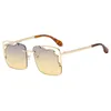 Luxo designer mulher homens siamese óculos de sol para homens mulheres resina lente metade quadro moda sol óculos uv400 jc2906