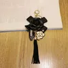 Camélia gland pendentif voiture porte-clés décoration fille sac mode pendentif porte-clés G1019