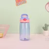 430ML Kid Water Sippy Bottle Creative BPA Free Plastic Baby Feeding Cup Avec Paille Anti-Fuite Drop-proof Bouteilles Boire Enfants Tasses YL0299