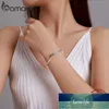 BAMOER TOP SALE Authentic 100% 925 Sterling Silver Snake Chain Bangle & Bracelet for Women Luxury Jewelry 17-22CM PAS902 Factory price expert design Quality Latest