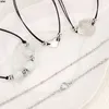 Cadeia de link 5pcs/conjunto geométrico boho moda estilo pinheiro bracelet em forma de ventila corda de cera de cera Acessórios para jóias de jóias kent22