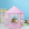 Barnens Inomhus Tulle Hexagonal Canopy Decoration Princess Play House Tent Dollhouse