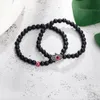 2PCS Evil Blue Eye Bransoletka dla kobiet Strand Strands Para biżuterii Urok Bracelets Pulsera