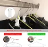 Clothes Hanger Connector Hook Blue Green Pink White Multi-Layer Organizer Heavy Duty Hanging Clips for Clothes Bags Belts