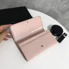 Mens Women's Wallets Card Holder Pillow Shape Cowhide High Quality Fashion and Business Style with Pockets Gift Box299v