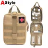 Bolsa médica Camping táctico Molle botiquín de primeros auxilios ejército al aire libre caza Camping emergencia supervivencia herramienta paquete militar médico EDC bolsa