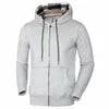 Mannen Designer Hoodies Topkwaliteit Mens Kleding Merk Luxe Borduurwerk Lange Mouw Engeland Stijl Casual 100% Katoen Kleding Vier Kleuren met Rits Dikke jassen