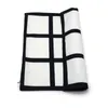 Housse de coussin à 9 panneaux Taie d'oreiller à sublimation vierge Grille noire tissée Housse de coussin à transfert de chaleur en polyester taies d'oreiller pour canapé 41836389