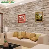 Vinilo 3D Ladrillo Etiqueta de pared impermeable para sala de estar Dormitorio Calcomanías de cocina Papel tapiz autoadhesivo Decoración para el hogar Papel de contacto 210615